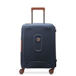 Valise rigide cabine - delsey paris - moncey - 55x40x20 cm - 36 litres - bleu encre