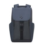 Sac  dos - delsey paris - securflap backpack - noir - 100% polyester - 40x27x13 cm
