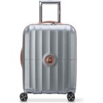 Valise cabine rigide - delsey paris - st tropez - 55x40x20 cm - 35 litres - platine