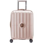 Delsey paris valise rose pour femme et homme - st tropez 4 double rolls cabine slim trolley 55 105500 ...
