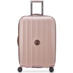 Delsey paris - st tropez - valise moyenne rigide extensible - 67x44x31 cm - 77 litres - l - rose