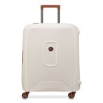 Delsey paris valise angora crme brun clair en cuir pour femme et homme moncey 4 double rolls trolley ...