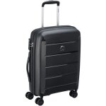 Delsey paris - valise cabine noir delsey binalong polypropylne avec code tsa trolley 4 roues 55cm ultra ...