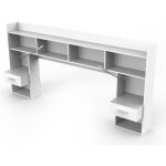 Demeyere environnement de lit + liseuses - d�cor blanc - l 221. 8 x p 37. 6 x h 108. 5 cm - chicago