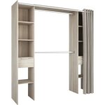 Demeyere kit dressing 2 colonnes + 2 penderies + 2 tiroirs - décor chêne shannon - l 115 x p 50 x h 203 ... Demeyere kit dressing 2 colonnes + 2 penderies + 2 tiroirs - décor chêne shannon - l 115 x p 50 x h 203 ...