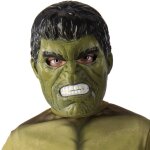 Demi - masque hulk en pvc pour enfant - rubies - avengers - vert - a partir de 3 ans