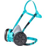 Demi masque de protection respiratoire prêt à lemploi - avec filtres a2p3 - tpe Demi masque de protection respiratoire prêt à lemploi - avec filtres a2p3 - tpe