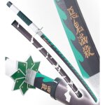 Demon slayer replique en bois sanemi shinazugawa kimetsu no yaiba reproduction