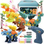 Dmontage jouet dinosaure avec jeu perceuse lectrique bricolage jeux construction enfant jouet enfant ...