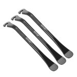 Dmonte - pneus mtalliques en acier au carbone - 3 pices - vlo - noir