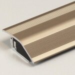 Dnivel barre de seuil stratifi hauteur 7 - 17 mm alu anodis flex couleur:bronze clair longueur:900 ...