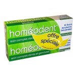 Dentifrice boiron homodent soin complet chlorophylle 2 x 75ml - adulte mixte