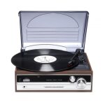 Denver lecteur de disques vinyles vpr - 190 avec radio fm. haut - parleurs intégrés. finition bois. tête ... Denver lecteur de disques vinyles vpr - 190 avec radio fm. haut - parleurs intégrés. finition bois. tête ...