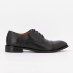 Derbies � lacets noires cuir lisse homme pierre cardin