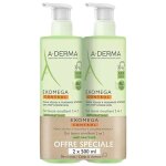 A - derma exomega control gel lavant �mollient 2en1 corps et cheveux flacons pompe 2 x 500 ml
