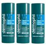 Dermophil indien sticks protection lvres dessches bio lot de 3 x 4g