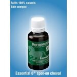 Dermoscent essential 6 soin (dermite) et entretien peau et pelage cheval spot on 4 x 30ml Dermoscent essential 6 soin (dermite) et entretien peau et pelage cheval spot on 4 x 30ml