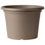 Deroma pot de fleurs rond day r camel - 60 x h418 cm - coloris taupe