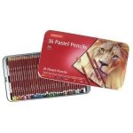 Crayons de pastel - derwent - bote de 36 - couleurs vives - facilit dutilisation - pour adultes