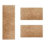 Descente de lit - karat - barcelona - 1 tapis 67x250 cm + 2 tapis 67x140 cm - antidrapant - polypropylne ...