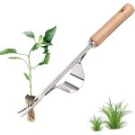 Désherbeur manuel en acier inoxydable avec outil de manche en bois utilisé pour le désherbage rapide ... Désherbeur manuel en acier inoxydable avec outil de manche en bois utilisé pour le désherbage rapide ...