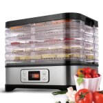 Dshydrateur alimentaire 250w avec thermostat rglable dshydrateur de fruits 5 plateaux cran  led ...
