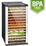 Dshydrateur alimentaire klarstein fruit jerky 14 - 14 tages - 1000w - acier noir