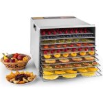 Dshydrateur alimentaire klarstein fruit jerky pro 10 - 1000w 10 tages acier inox