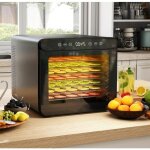D�shydrateur alimentaire - lifezeal - temp�rature r�glable 30�c - 75�c - 7 plateaux en acier inoxydable ...