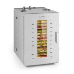 Dshydrateur alimentaire professionnel klarstein master jerky 16 - 16 plateaux - 1500w - inox