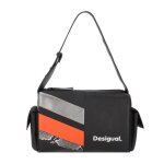Sac  bandoulire desigual basic 3 - noir - 26. 5 cm - fermeture zippe - femme