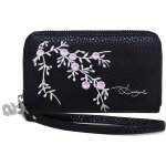 Petit portefeuille - desigual - mini zip blossom - bicolore - souple - zippe