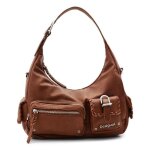 Desigual sac � �paule marron pour femme omnia new london plus shoulder bag leather west 262205