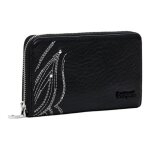 Desigual porte - monnaie noir pour femme goodall fiona long wallet 275621 Desigual porte - monnaie noir pour femme goodall fiona long wallet 275621