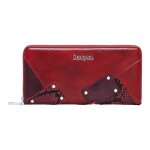 Desigual porte - monnaie rouge pour femme - mone glow red fiona wallet carmine 335332