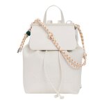 Desigual sac � dos de loisirs cr�me pour femme - half logo luena mini backpack beige crude 342791