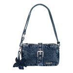 Desigual sac � �paule bandouli�re bleu pour femme - curio denim bag denim dark blue 340556