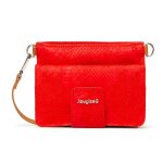 Desigual sac � �paule bandouli�re rouge marron pour femme - hela carmen long wallet carmin 94033