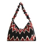 Sac � �paule - desigual - bols pleated shoulderbag - noir - 100% polyester - zipp�e