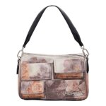 Desigual sac � main cr�me terracotta pour femme pocket blossom phuket mini hand bag raw 275638