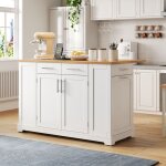 Desserte cuisine avec plan de travail - cdisplay - blanc - desserte de cuisine a roulettes