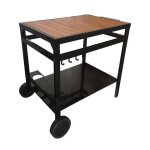 Desserte aveiro noire pour plancha