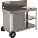 Desserte nova xl - cookin garden - gris - grande surface de travail - roues Desserte nova xl - cookin garden - gris - grande surface de travail - roues