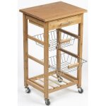 Desserte - petit modle - dm creation - 00013 - bambou massif lamell coll - bois doux hyper rsistant ...