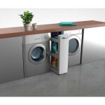 Mobilo desserte - 3 �tag�res de rangement modulables - roulettes multidirectionnelles - 60 x 22 x 79 ...