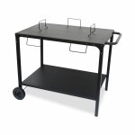 Desserte ext�rieure pour plancha modulable en acier noir