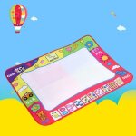 Tapis de dessin deau - magique - multicolore - cologique - rutilisable - 80x60 cm