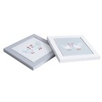 Dessous de plat - aubry gaspard - poule en bois et c�ramique - blanc - 20 x 20 x 18 cm