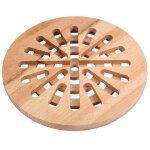 Dessous de plat bois - creative home - rond - bois de htre naturel - ecologique - rsistant