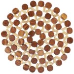 Dessous de plat boistapis de table rond en bambou résistant à la chaleurpour protéger les plateaux de ... Dessous de plat boistapis de table rond en bambou résistant à la chaleurpour protéger les plateaux de ...